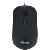 Equip Optische Maus USB Komfort Rechts-Linkshänder 1.8m sw