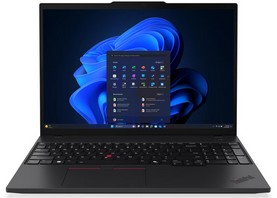 Lenovo Notebook Thinkpad T16 G4, Intel Ultra 7 255U, 2-5.2ghz/12mb, 12C, Ai 12TOPS, 32GB, 1TB SSD, Intel Graph, 16 Wuxga 1920x1200 Ips 500NITS Ag, WIFI6E, BT, Lan, Usb-a, USB4, Hdmi, Win 11 Pro, 3YW, Black