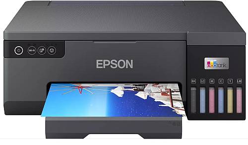 Epson Printer Inkjet Color Photo Its L8050 A4 Eco Tank, 5.760 X 1.440 Dpi, 37PPM (B), 38PPM (C), Direct Printing Onto Cds/dvds, Included Inks Can Print Up To 1.900 Quality 10x15cm Photos USB, Wifi