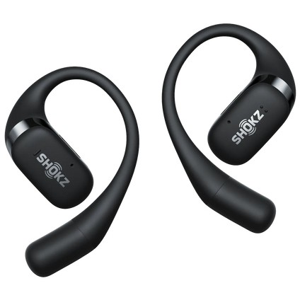 Shokz OpenFit Black Bluetooth Wireless Bone Conduction Headset