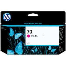 Hp Ink Cartridge Magenta, Hp 70, 130ML, For Designjets Z2100, Z3100, Z3200, Z5200, Z5400 Series