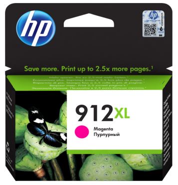 Hp Ink Cartridge Magenta High Yield, Hp 912XL, For Printers Officejet Pro 8013, 8023, 8012e, 8022e - 825 Pages