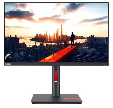 Lenovo Monitor 23.8, Thinkvision P24h-30 Business, Ips, Wled, 2560x1440, Antiglare, 4MS, 60hz, 300cd/m², Height Adjustable, Pivot, Swivel, Tilt, Lan, Hdmi 2.0, Dp 1.4, Dpout, 2x Usb-c 3.2 G1, 4x USB 3.2 G1, 3YW, Raven Black
