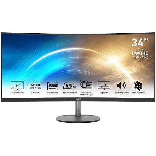 MSI PRO MP341CQDE 86cm (34) VA UWQHD 4ms 100Hz
