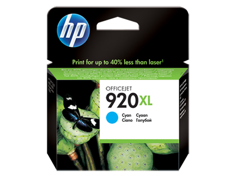 Hp Ink Cartridge Cyan High Yield, Hp 920XL, For Printers Officejet 6000, 6500, 7000, 7500, - 700 Pages