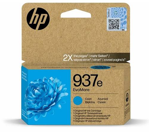 Hp Ink Cartridge Evomore Cyan, Hp 937e, For Officejet Printers 9720e, 9730e, 9132e, 9117b, 9120e, 9122e, 9135e, 9110b, 9125e, 9120b, 9130b - 1650 Pages