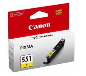 Canon Ink Cartridge Cli-551 Yellow For IP7250, MG6350, MG5450, MX925, MG7150, MG5550, MG7550, IX6850, MG5650