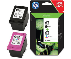 Hp Ink Cartridge 2 Pack Black & Tri - Color, Hp 62, For Mobile Printers 200 & 250 - 200 Pages Black & 165 Pages Color