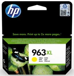 Hp Ink Cartridge Yellow High Yield, Hp 963XL, For Printers Officejet Pro 9010, 9013, 9020, 9023, 9010e, 9012e, 9022e - 1.600 Pages