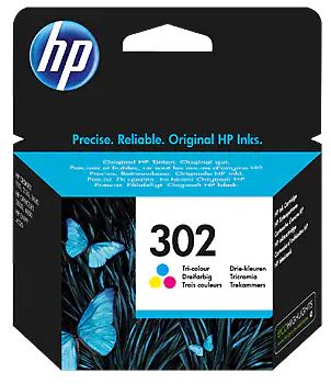 Hp Ink Cartridge Color, Hp 302, For Printers 2130, 3639, 1110, 3630, 4510, 4520, 3830, 4650, 5220, 5230, 5232, - 165 Pages