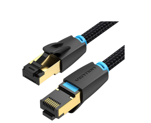 Vention NETWORK Cable CAT8 SFTP Braided 5.0m Black IKGBJ