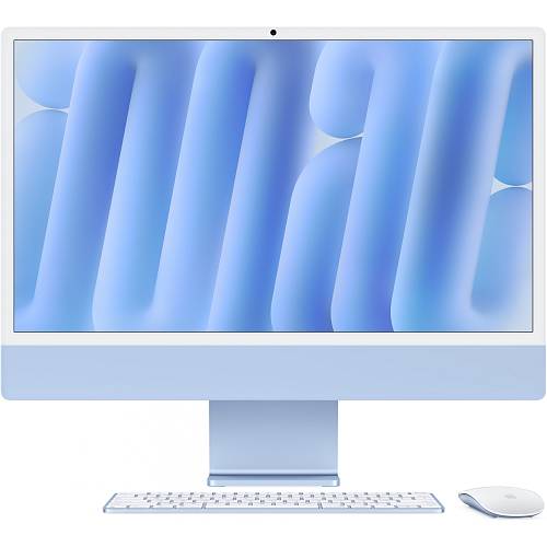 iMac Z1K5 59.62cm 23.5Zoll Standardglas M4 10C CPU/10C GPU/16C N.E. 24GB 1TB SSD Gbit Eth MM MaKey TID DE Blau