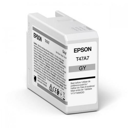 Epson Ink Cartridge Singlepack Ultrachrome Pro 10 Ink Gray T47a7 (50ML), Sc-p900