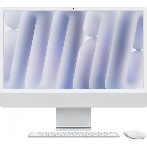 iMac Z1EH 59.62cm 23.5Zoll Standardglas M4 10C CPU/10C GPU/16C N.E. 16GB 256GB SSD Gbit Eth MM NumKey TID DE Silber