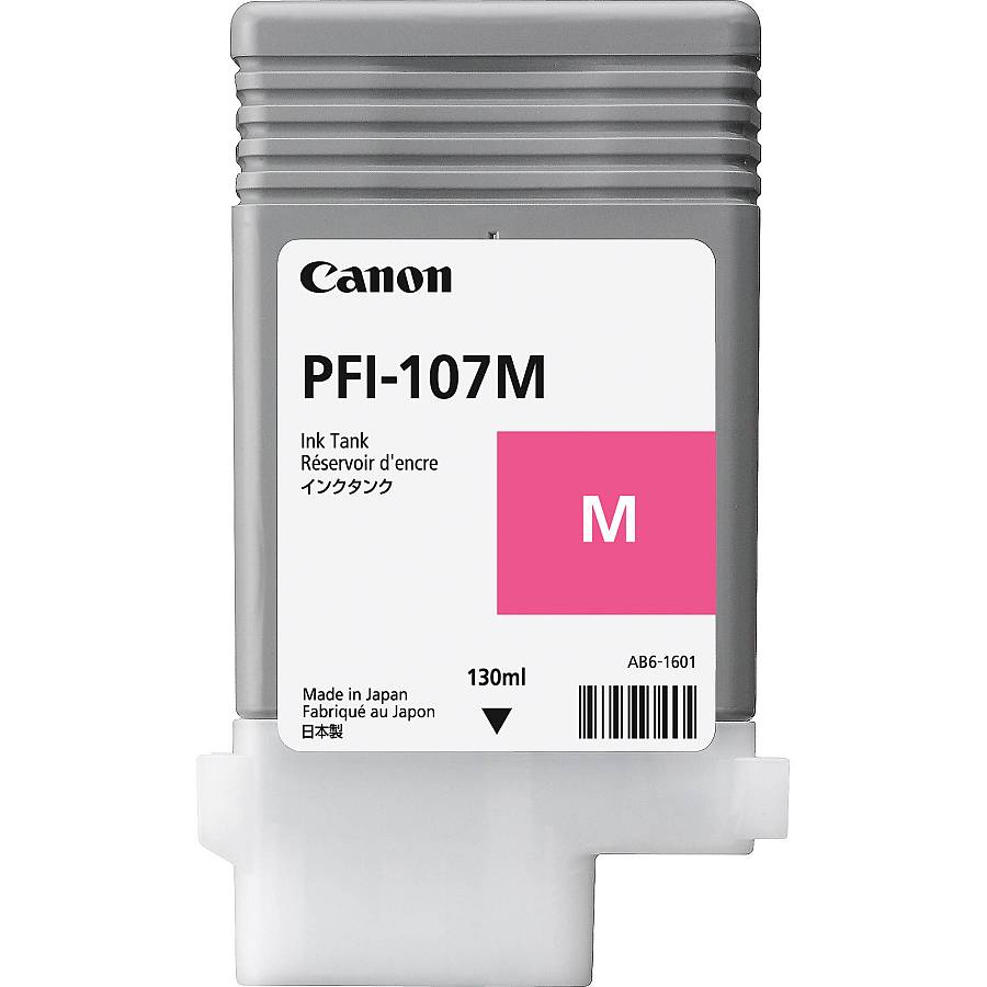 Canon Ink Cartridge Pfi-107m Magenta 130ml For Ipf670, IPF770
