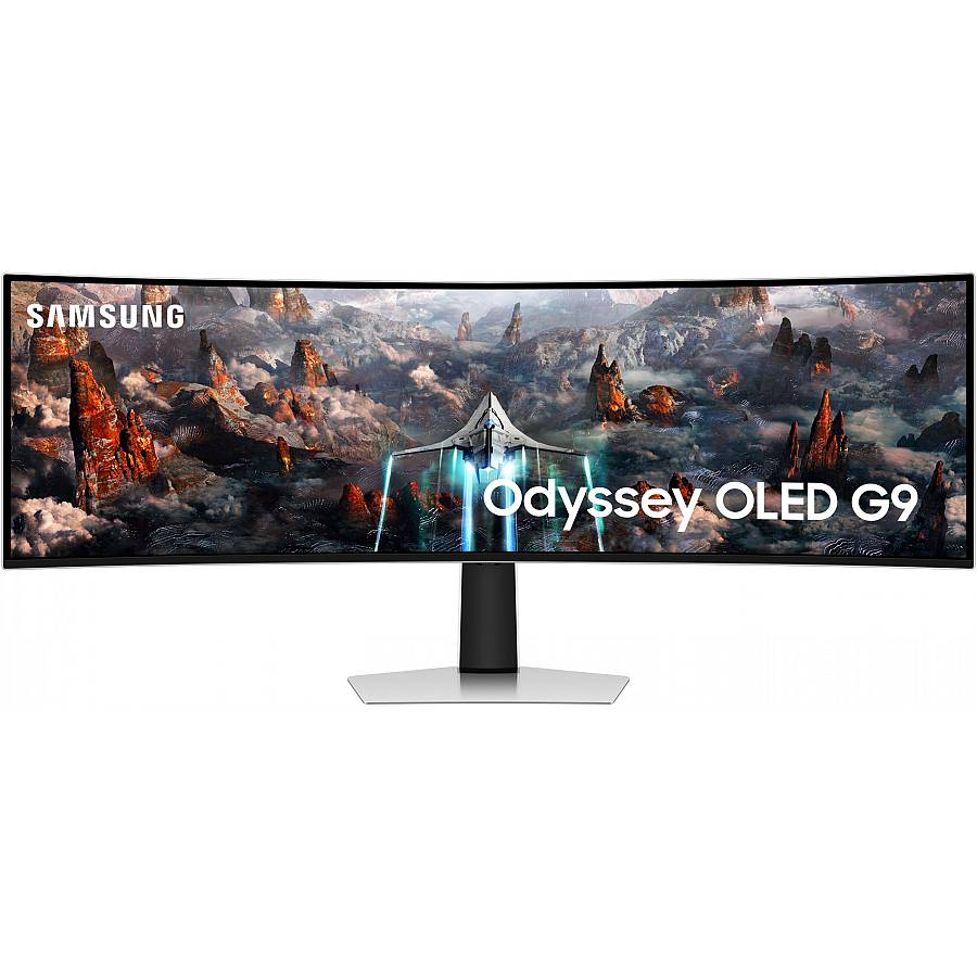 124cm/49 (5120x1440) Samsung Odyssey G9 S49CG934SU Curved OLED DualQuadHD 240Hz DisplayHDR400 0.03ms DP MicroHDMI HDMI Speaker Silver