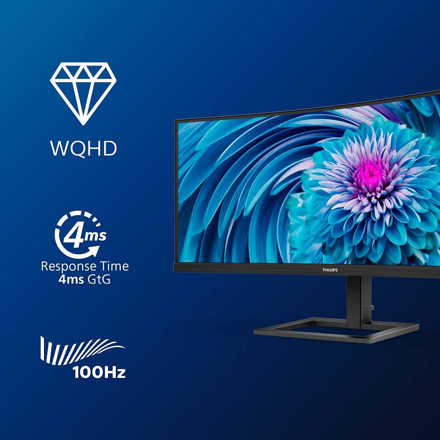 Philips 86.4cm (34.0) 346E2CUAE 21:09 HDMI+DP+USB-C VA
