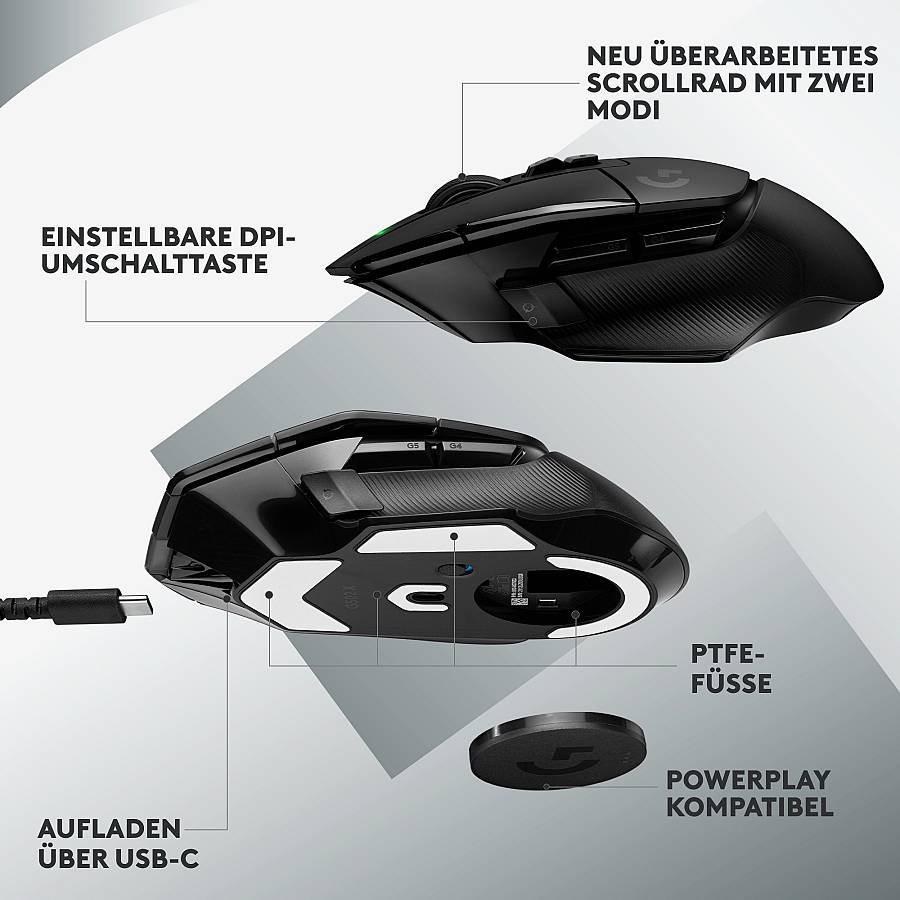 Logitech Mouse G502 X LIGHTSPEED Gaming Wireless black