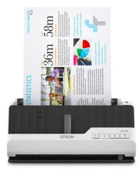 Epson Scanner Ds-c330 Compact, Sheetfed, A4, 600 X 600 Dpi, 30 Pages/min, Duplex, Dc 5K, Adf 20 Pages, Ocr, Passport Scanning Through Carrier Sheet, USB 2.0, 1YW