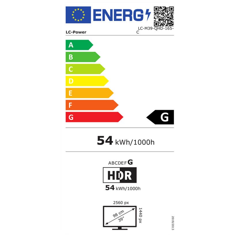 LC-Power 97.8cm (39) LC-M39-QHD-165-C VA+DP+HDMI