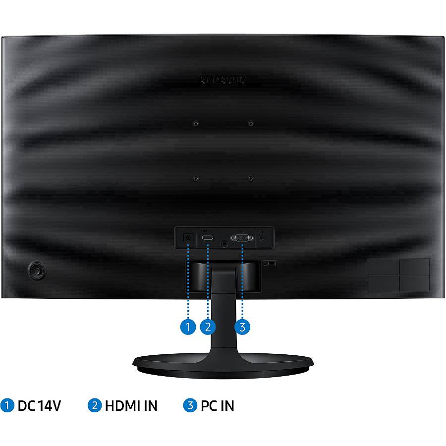 61cm/24 (1920x1080) Samsung S24C360EAU 16:9 4ms HDMI VGA VESA Full HD Black