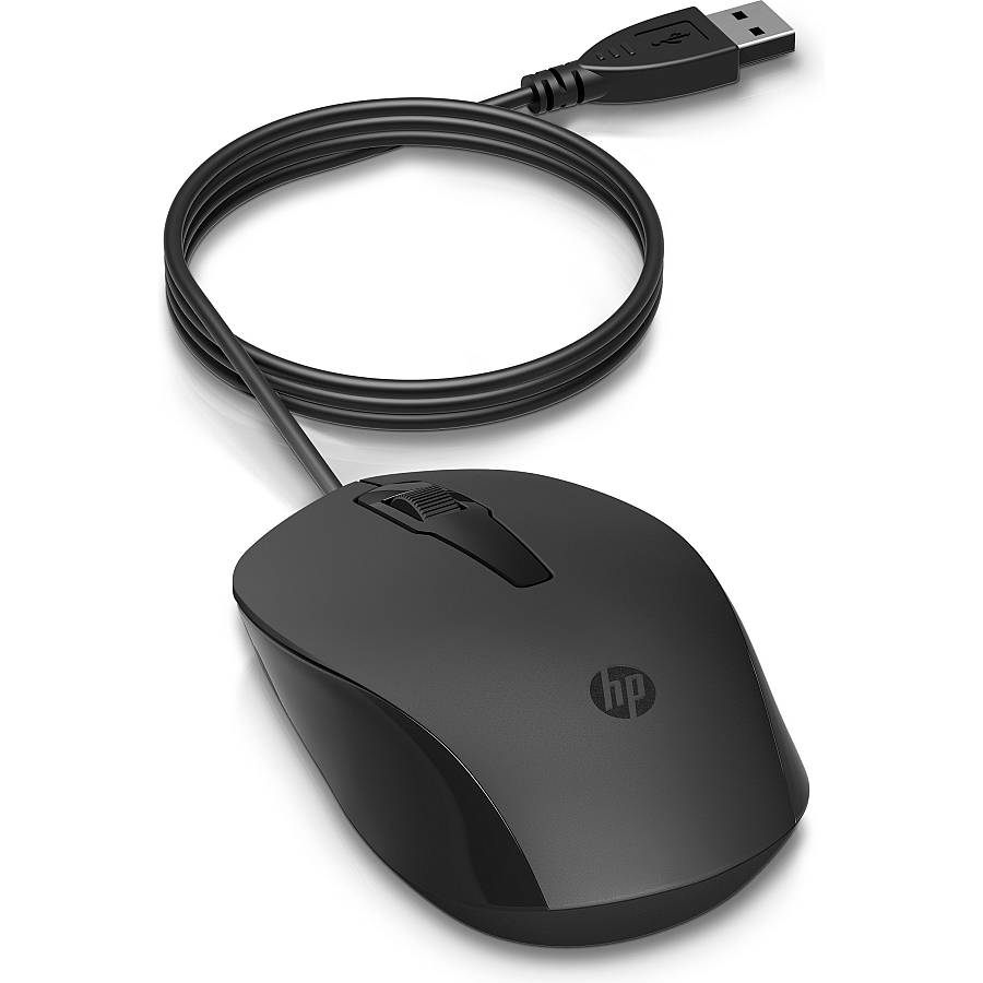HP 150 Maus kabelgebunden schwarz
