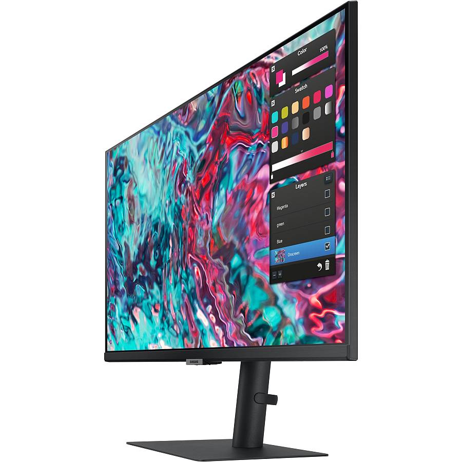 68.6cm/27 (3840x2160) Samsung ViewFinity S8 S27B800TGU 16:9 5ms IPS HDMI 2xThunderbolt4 VESA Pivot 4K Black